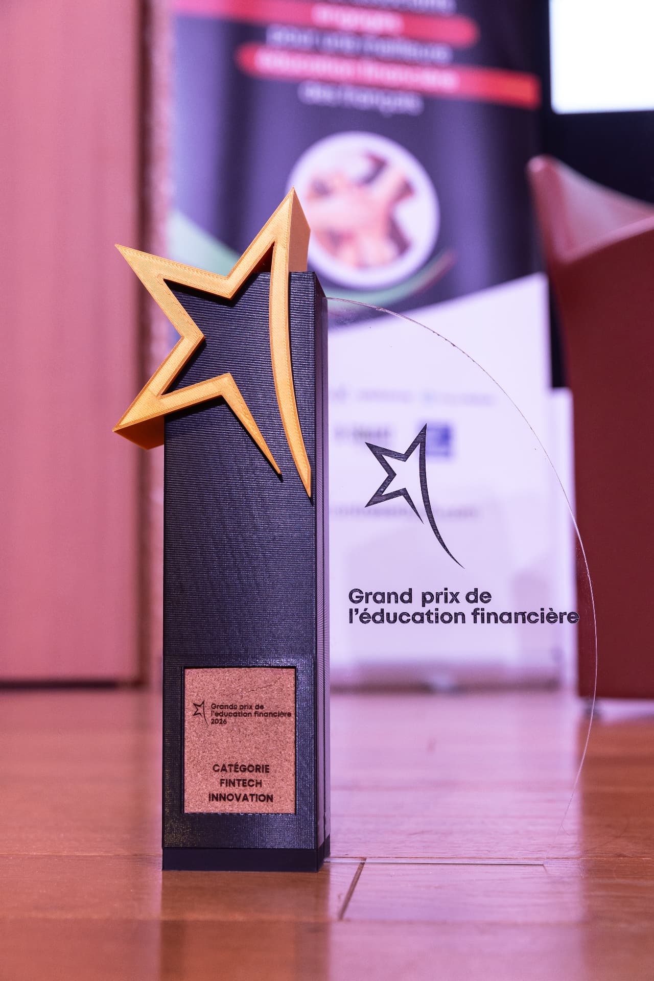Trophée étoilé du Grand Prix de l'éducation financière — catégorie Fintech Innovation